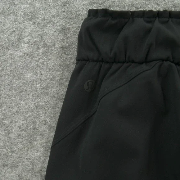 Lululemon Pants Womens 8 Black Keep Moving Active Elastic Waist Relaxed Leg - Picture 4 of 11